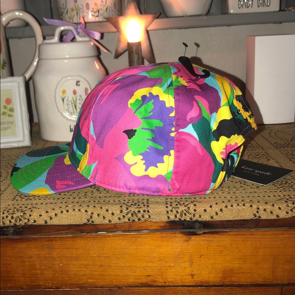 Kate Spade Orchid Bloom Baseball Cap - Picture 6 of 9